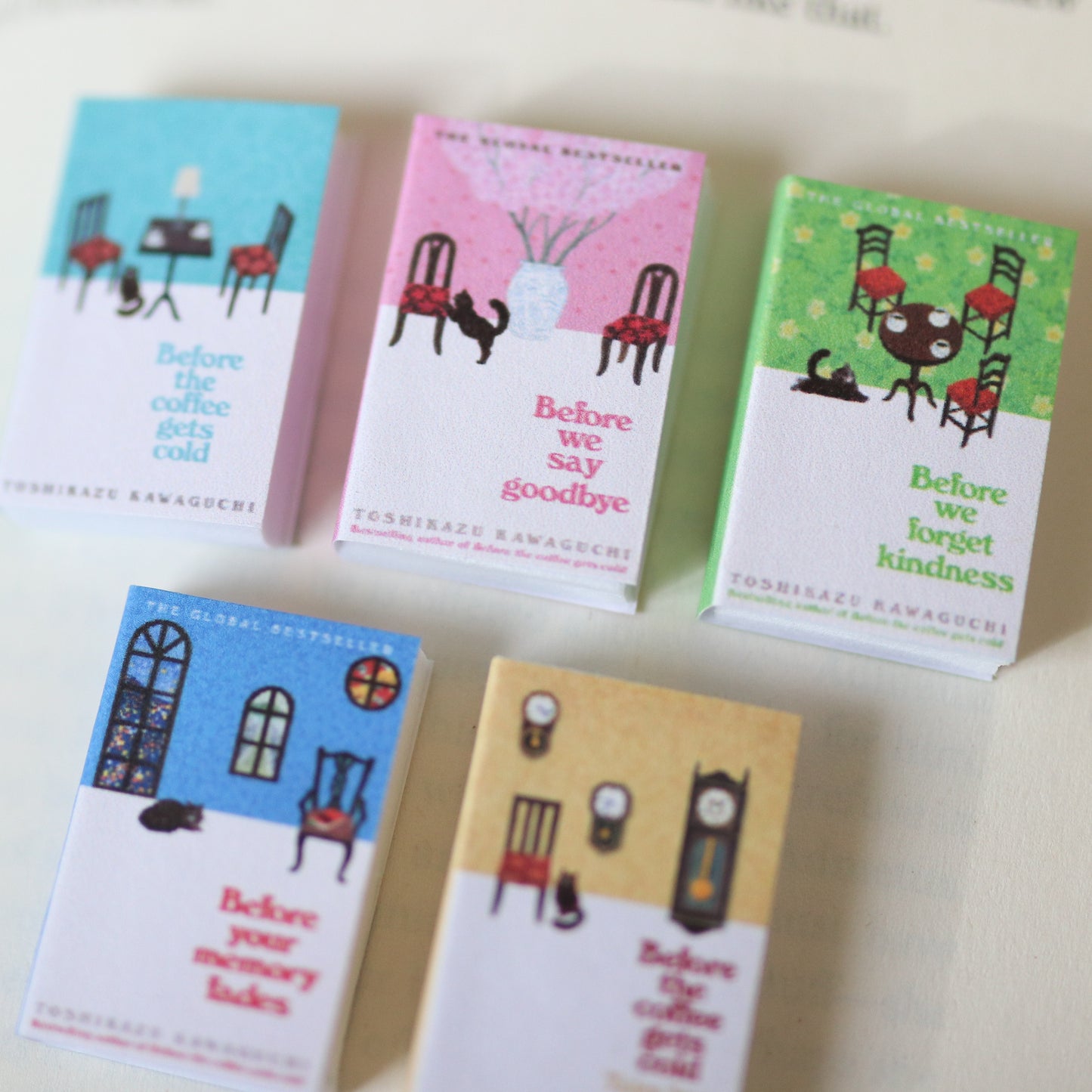 Handmade MINI Before the Coffee Gets Cold Series Books (set of 5 mini books)