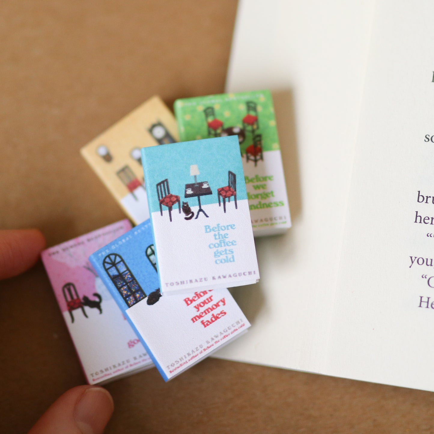 Handmade MINI Before the Coffee Gets Cold Series Books (set of 5 mini books)