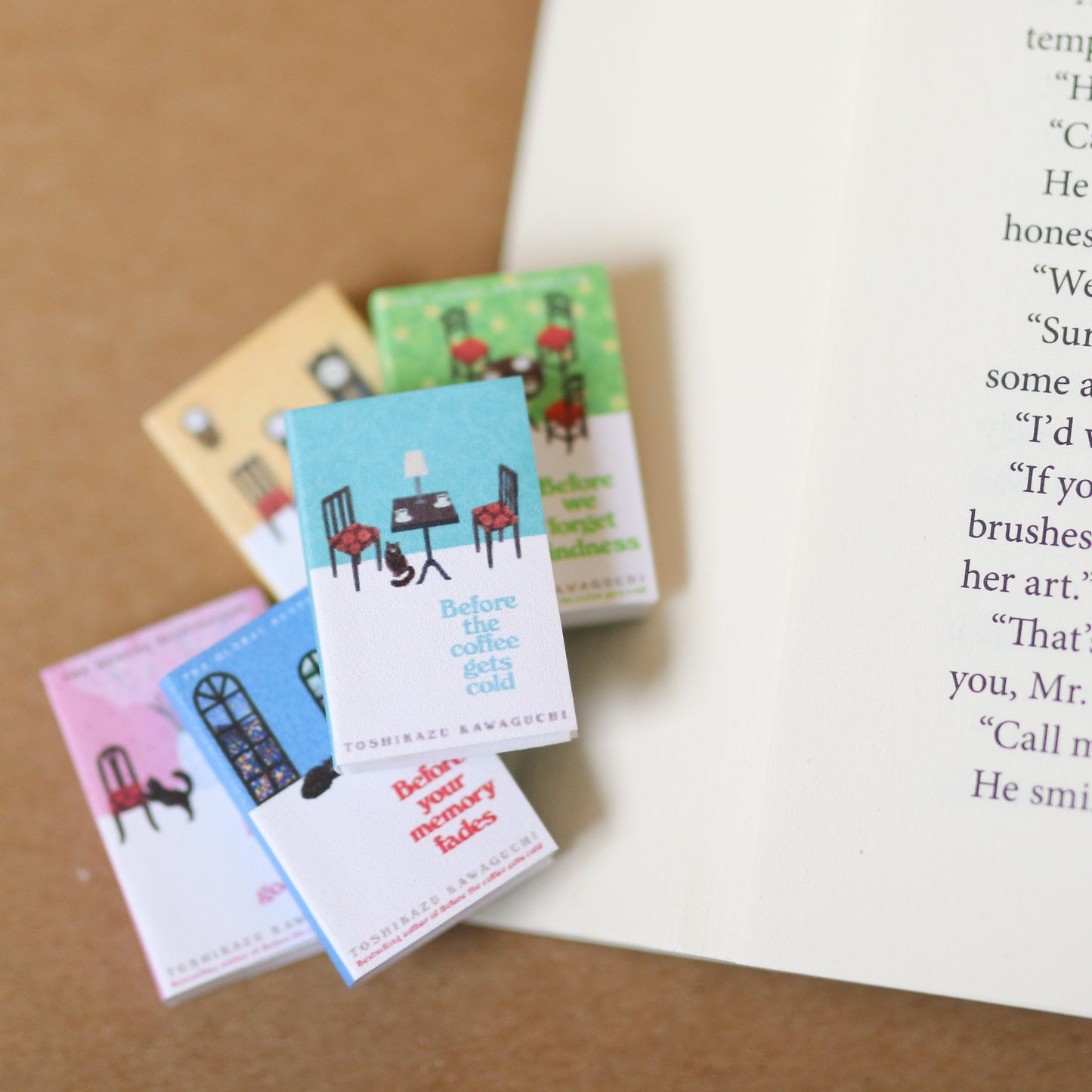 Handmade MINI Before the Coffee Gets Cold Series Books (set of 5 mini books)