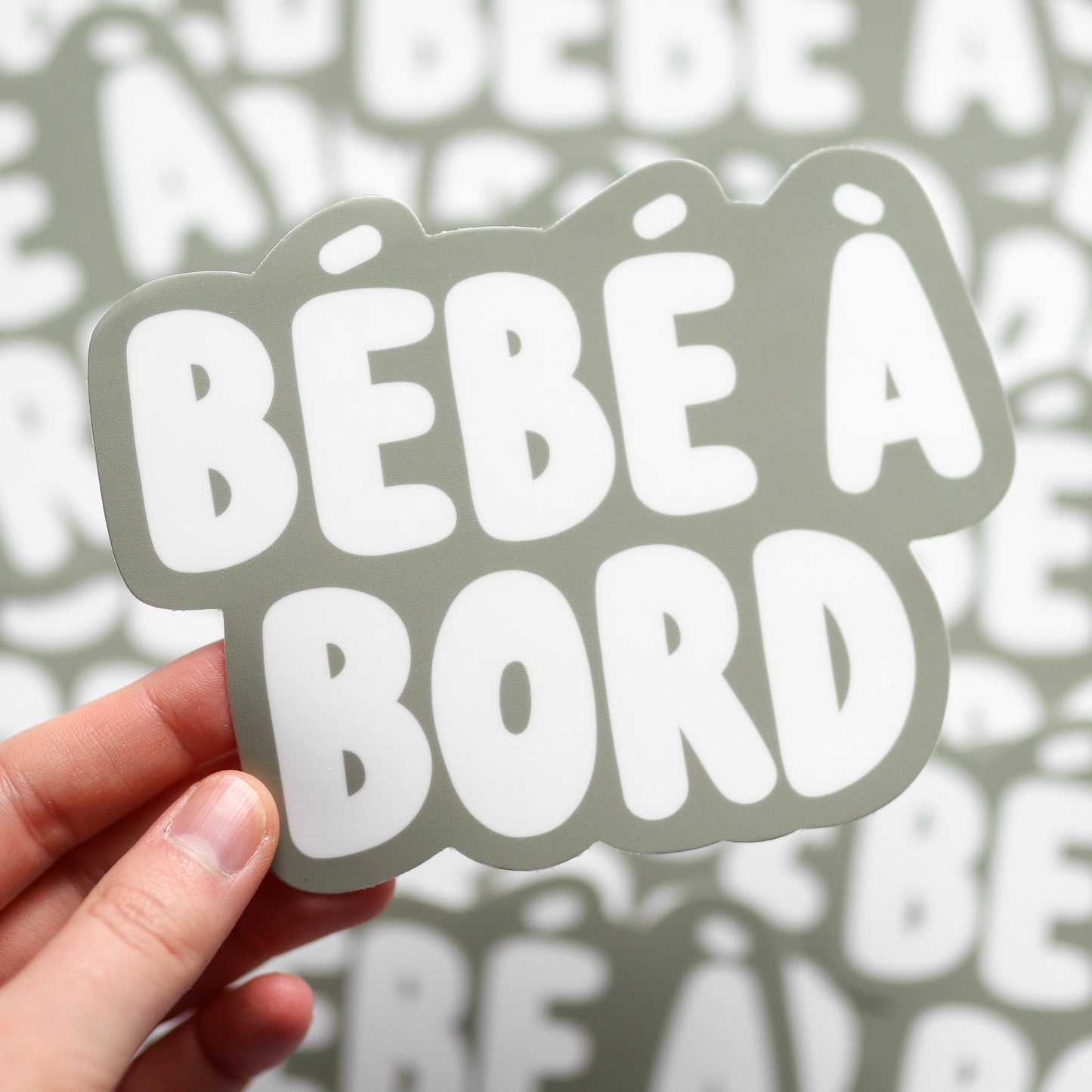 Bébé à Bord Bumper Sticker (French)