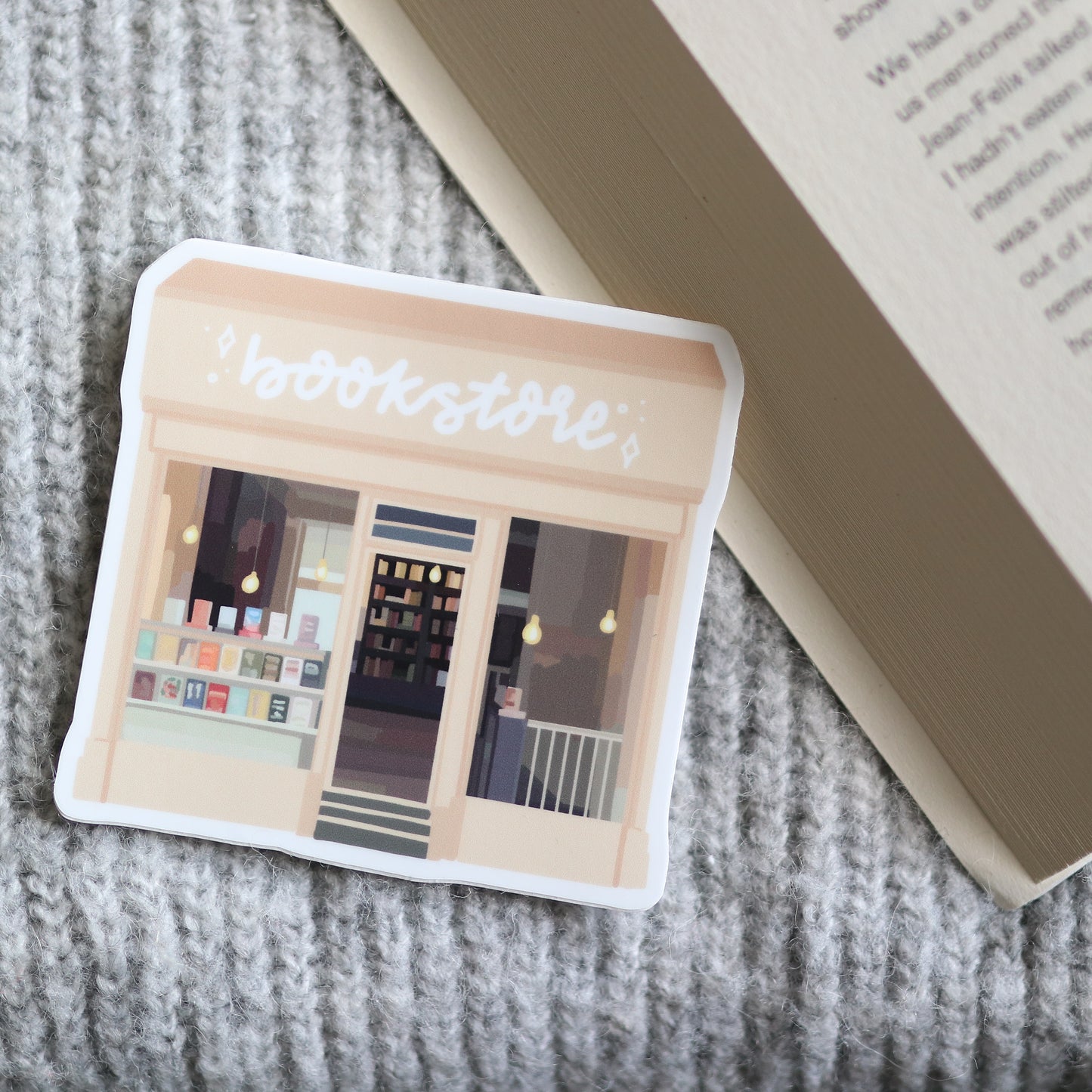 Bookstore Waterproof Sticker