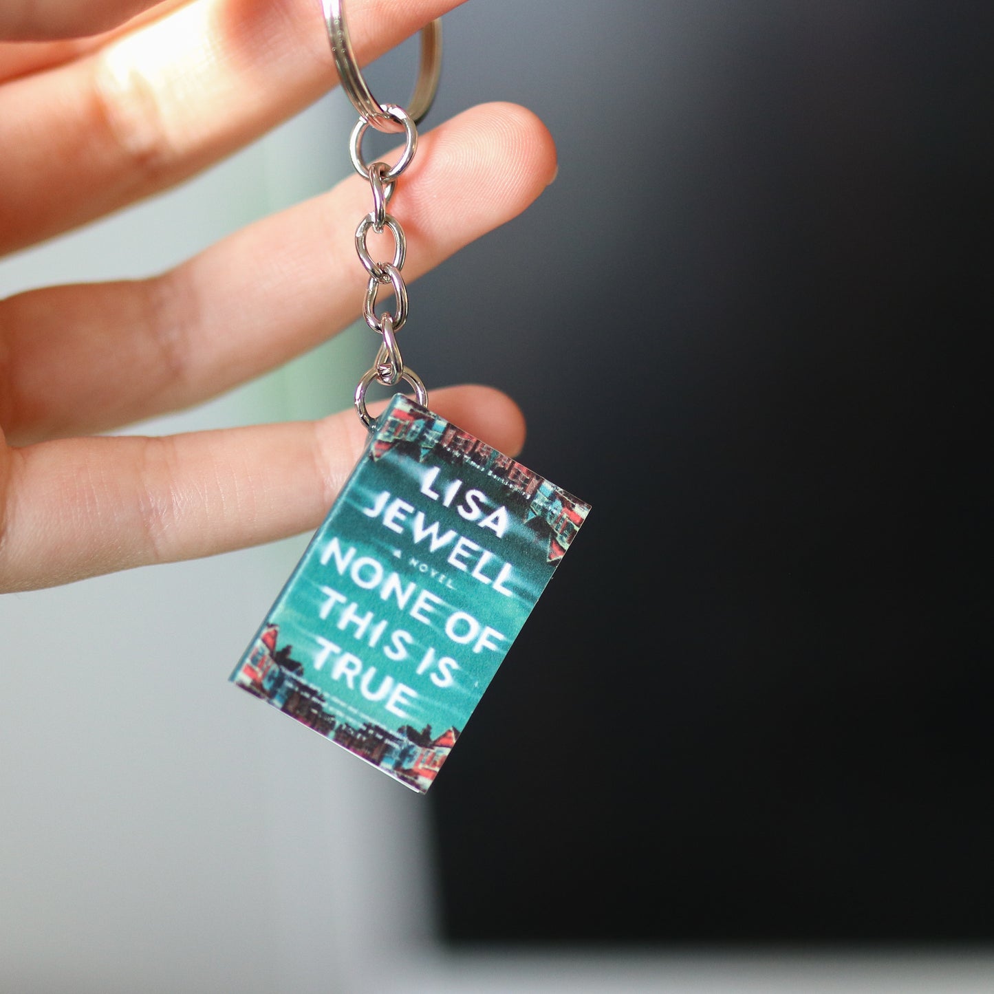 Mini None of this is True Book Keychain