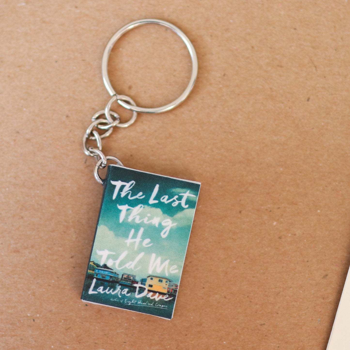 Mini The Last Thing He Told Me Book Keychain