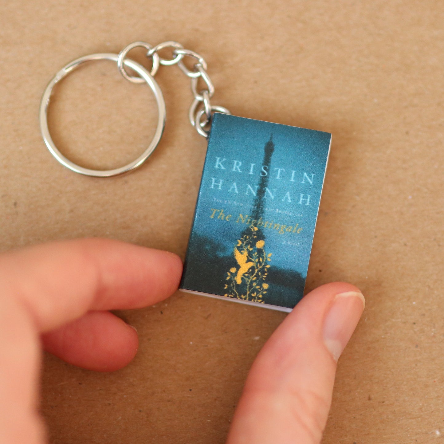 Mini The Nightingale Book Keychain
