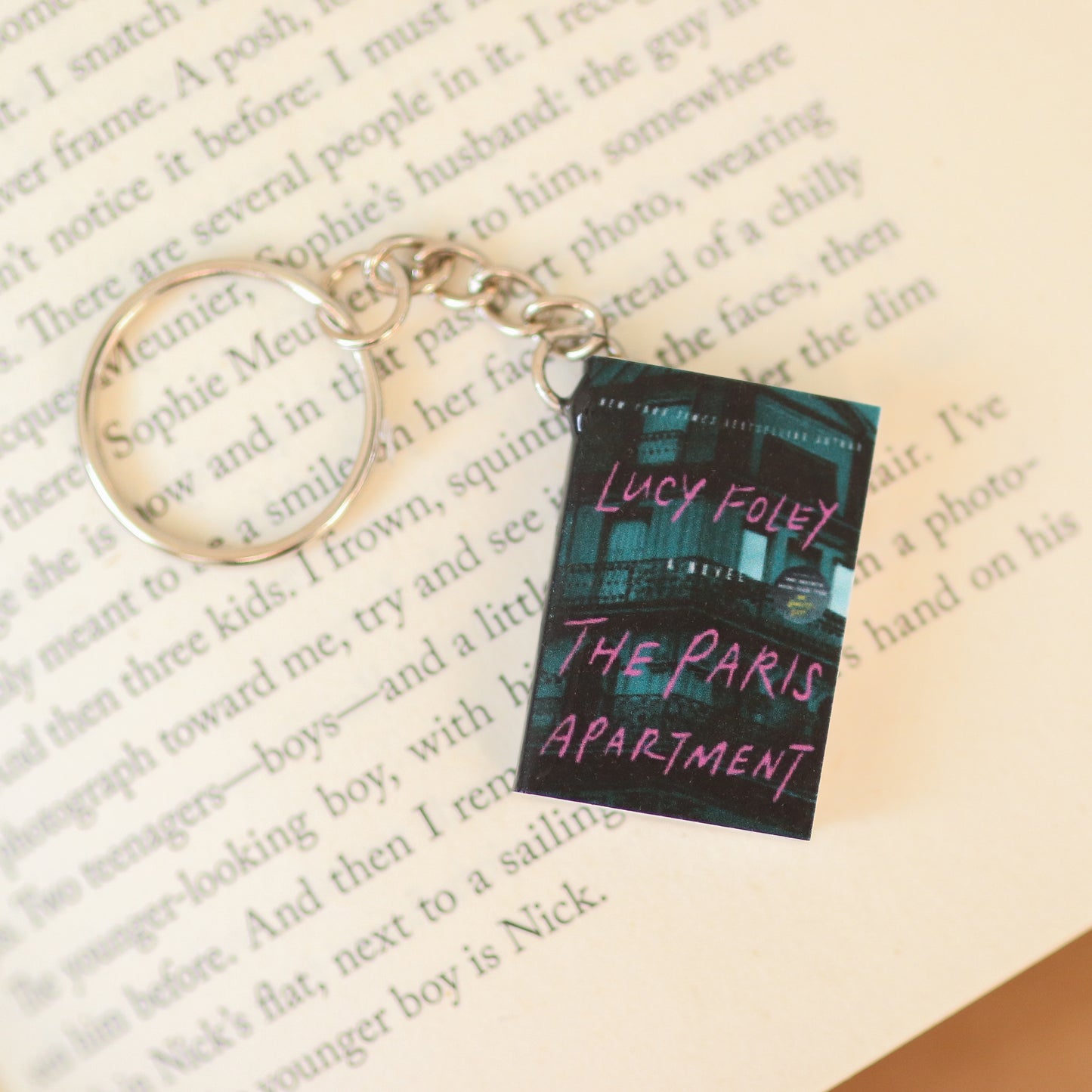 Mini The Paris Apartment Book Keychain