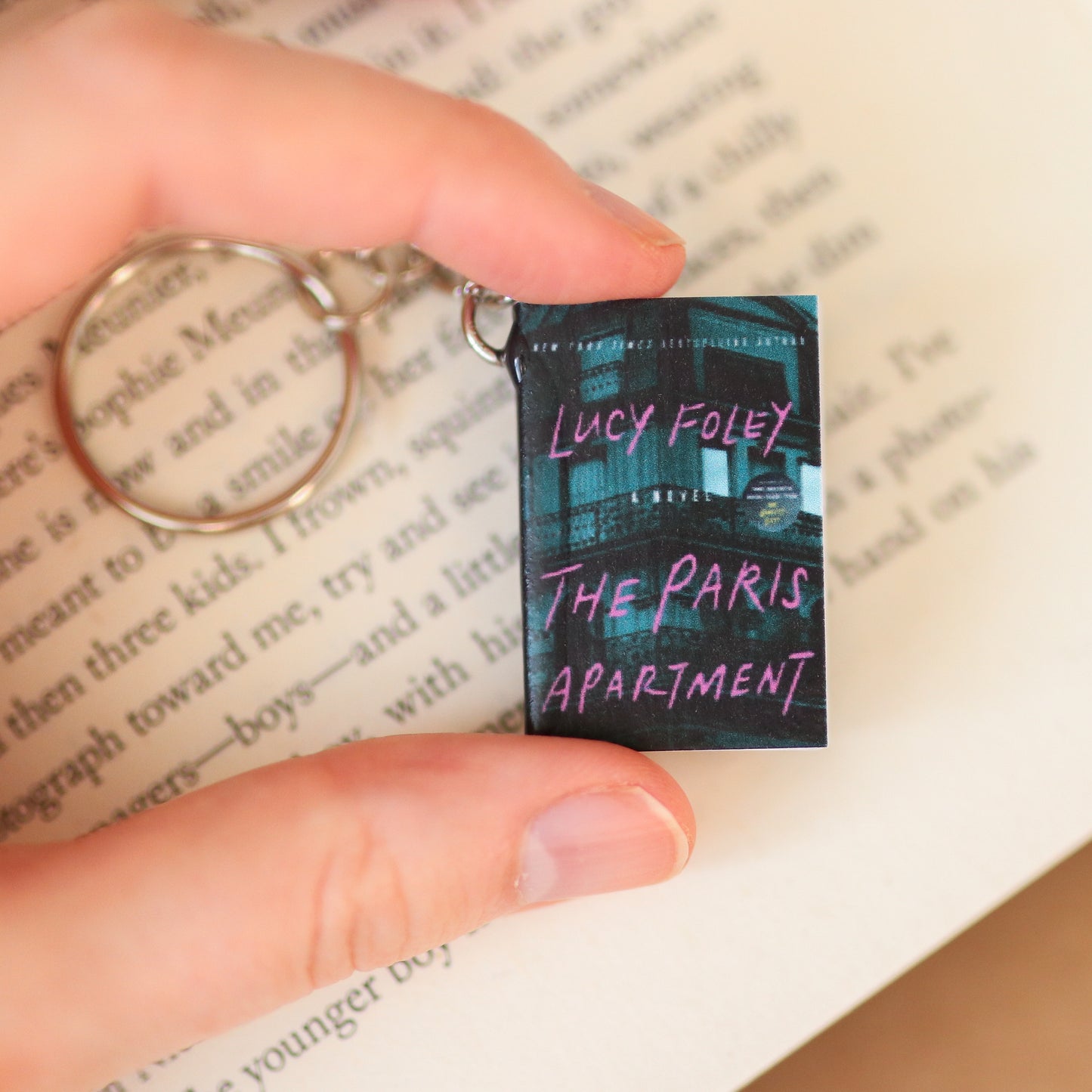 Mini The Paris Apartment Book Keychain