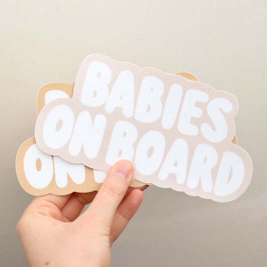 Babies on Board Bumper Sticker