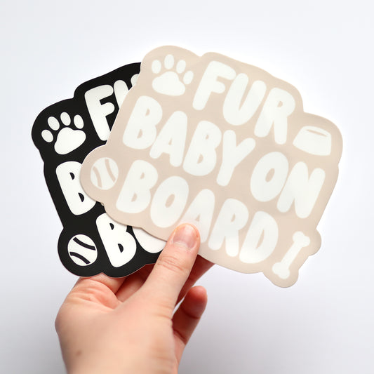 Fur Baby on Board Bumper Sticker