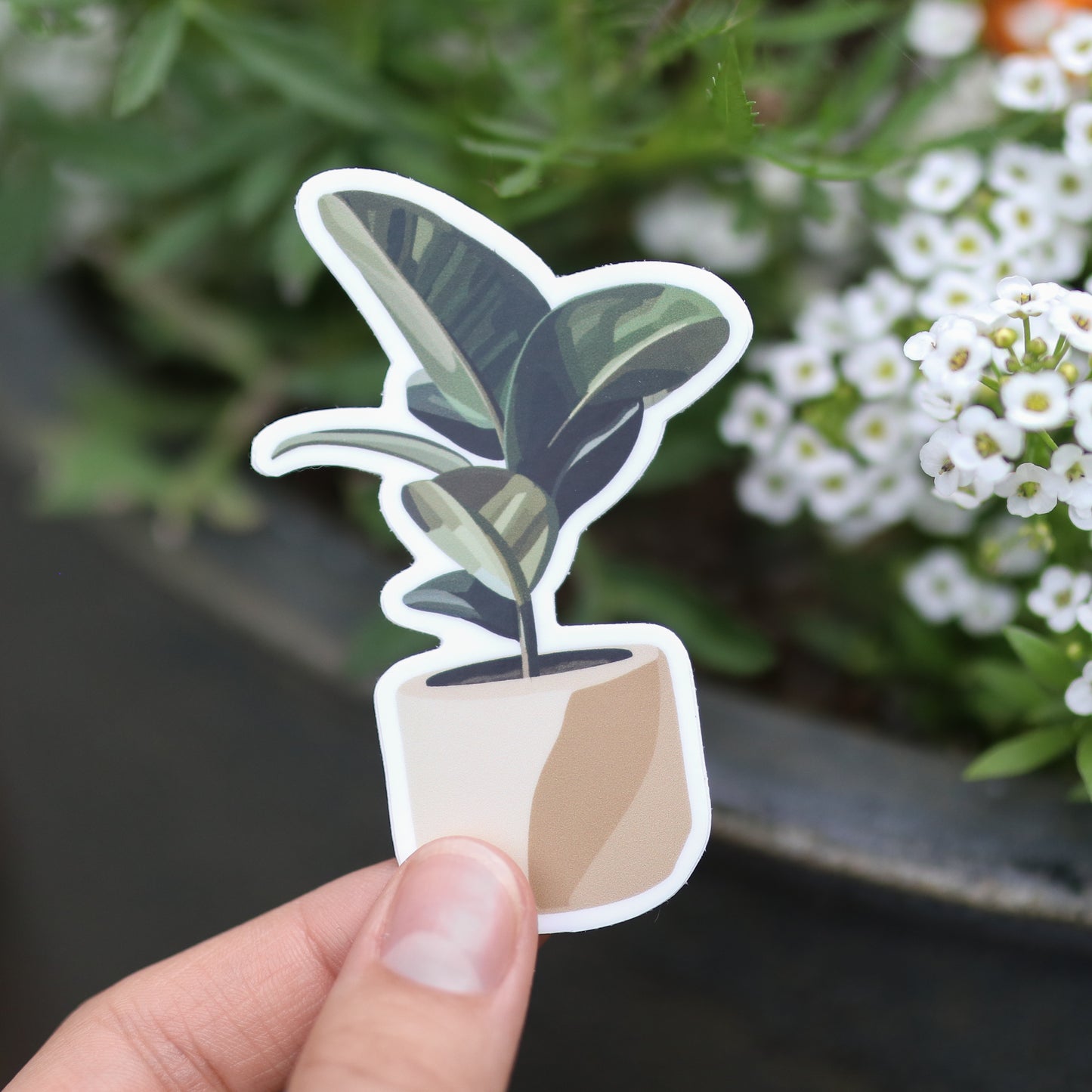 Aesthetic Plant Waterproof Sticker