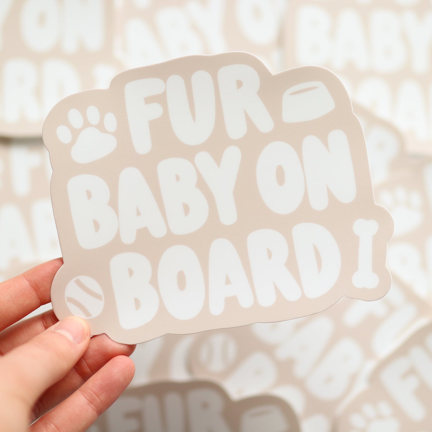 Fur Baby on Board Bumper Sticker