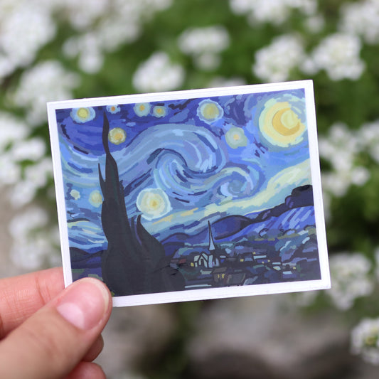 Starry Night Clear Sticker