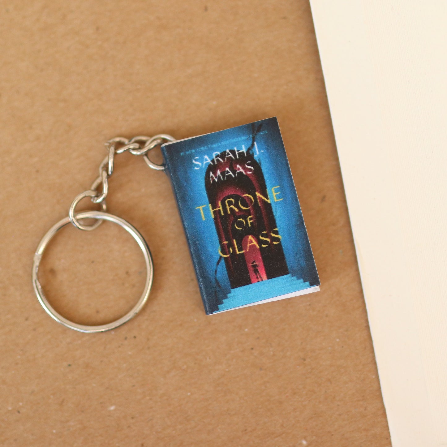 Mini Throne of Glass Book Keychain