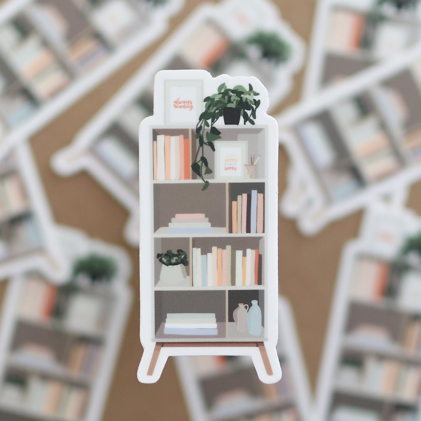 Bookshelf Waterproof Sticker