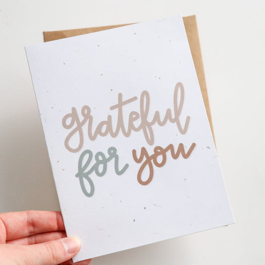 Grateful for You Card