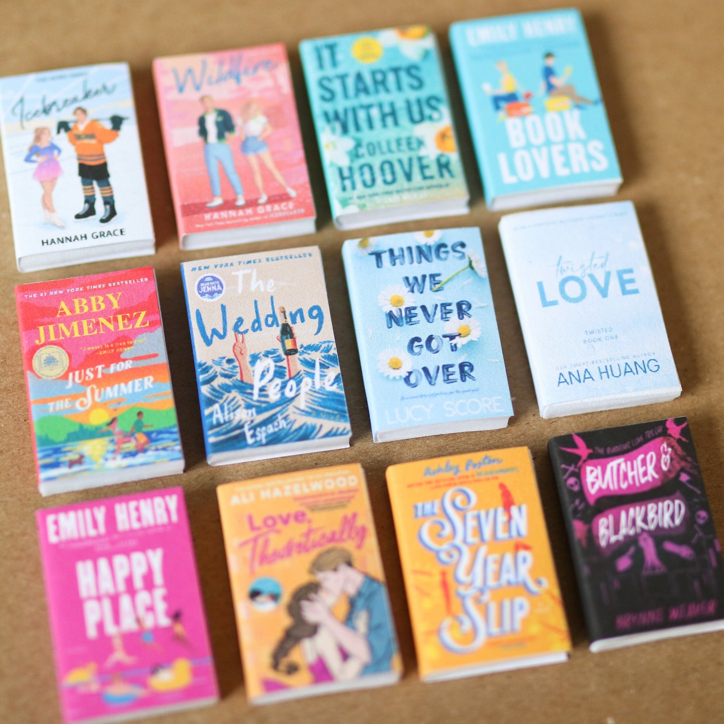 Handmade MINI Romance Popular Books (set of 12 mini books)