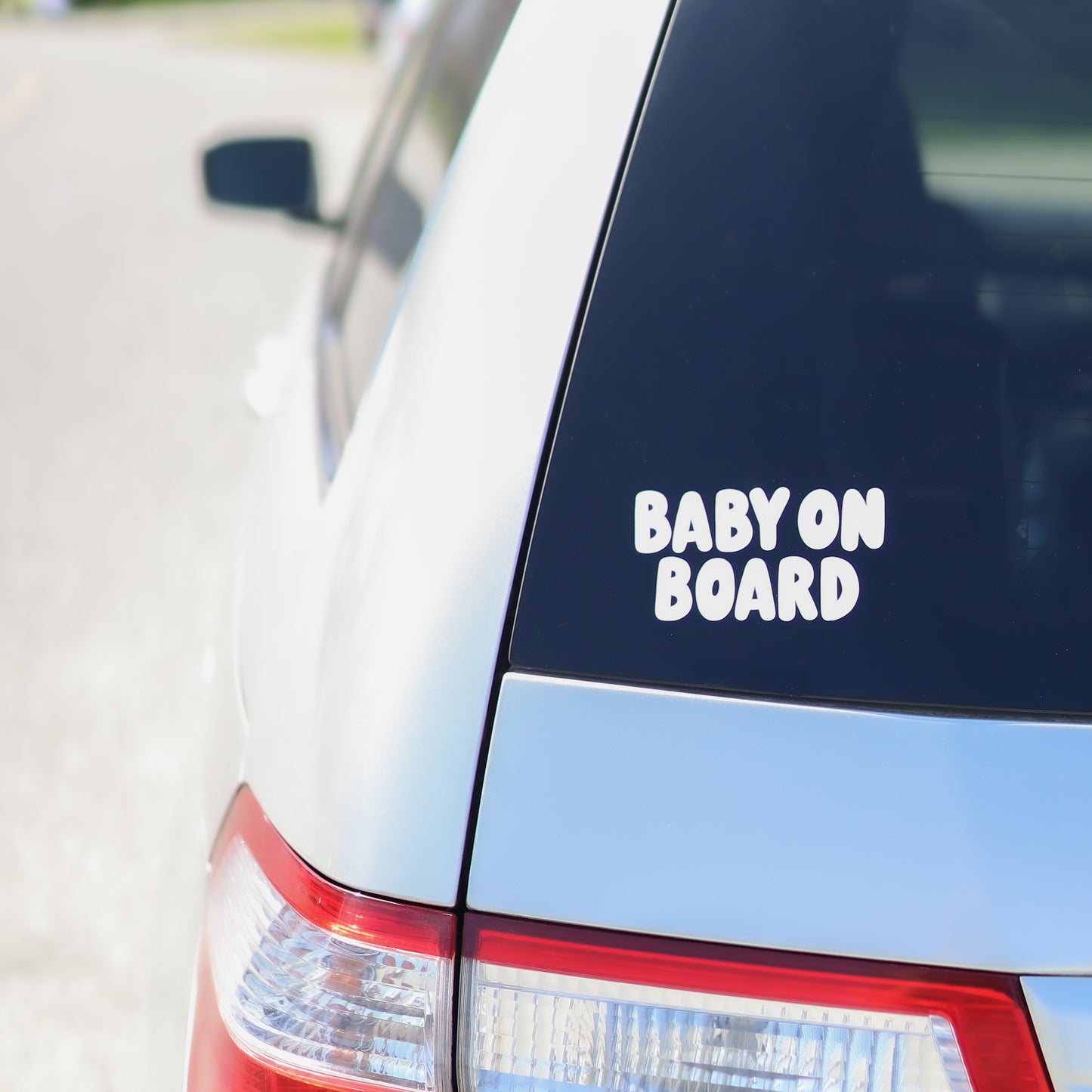 Baby on Board White Car Decal