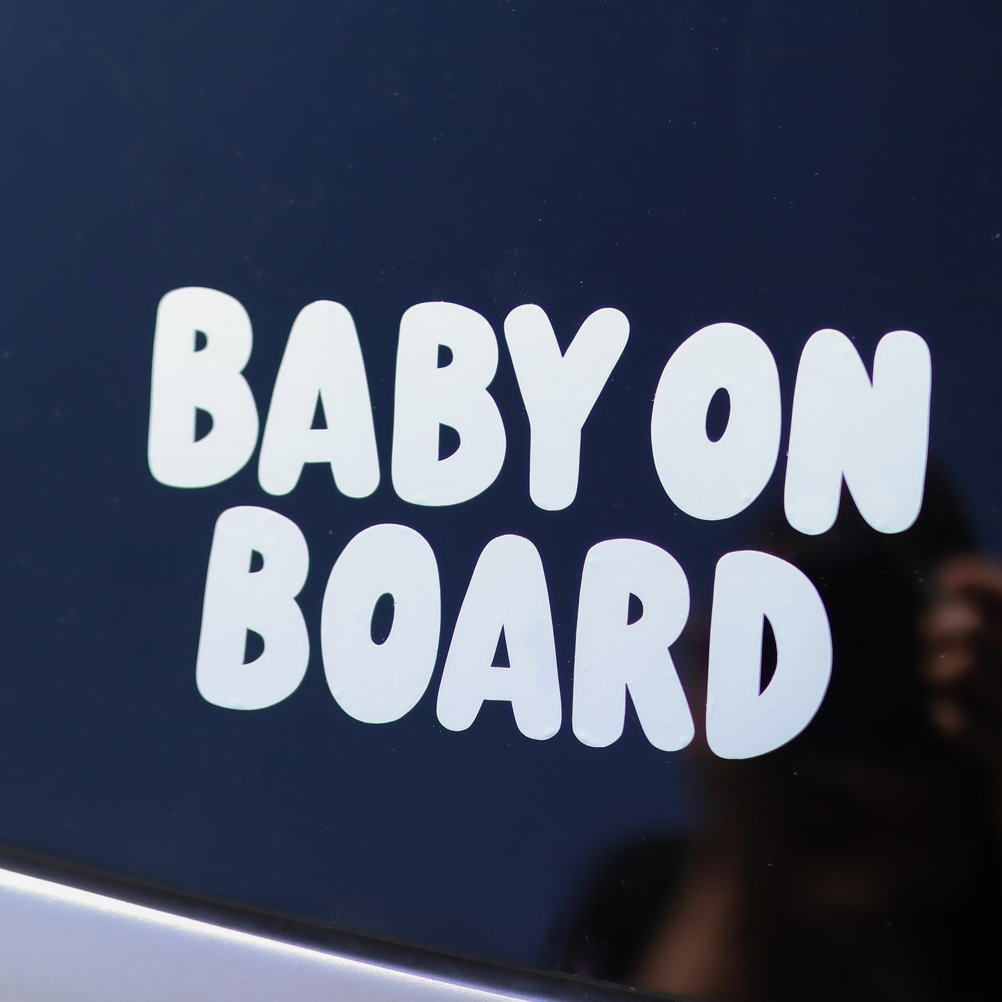 Baby on Board White Car Decal