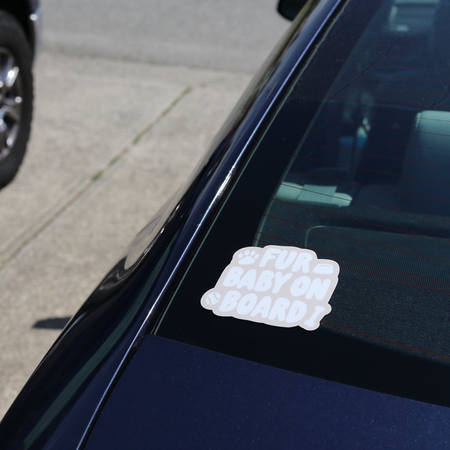 Fur Baby on Board Bumper Sticker