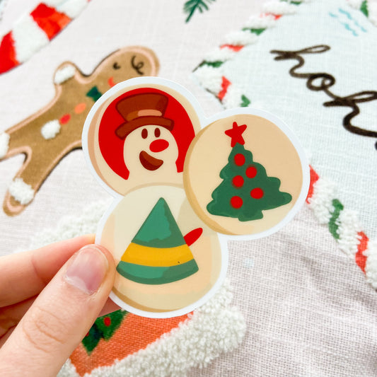 Christmas Sugar Cookies Clear Sticker