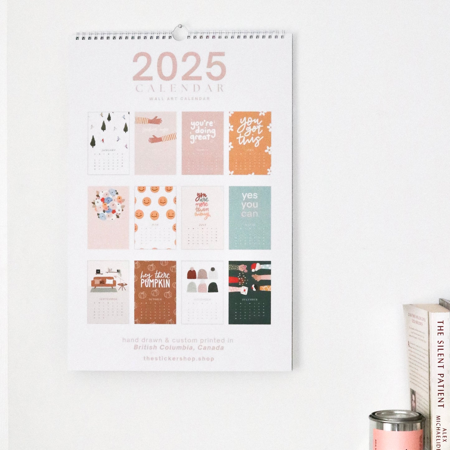 2025 Hanging Wall Art Calendar