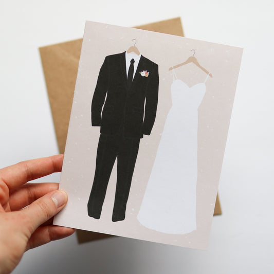 Bride and Groom Card