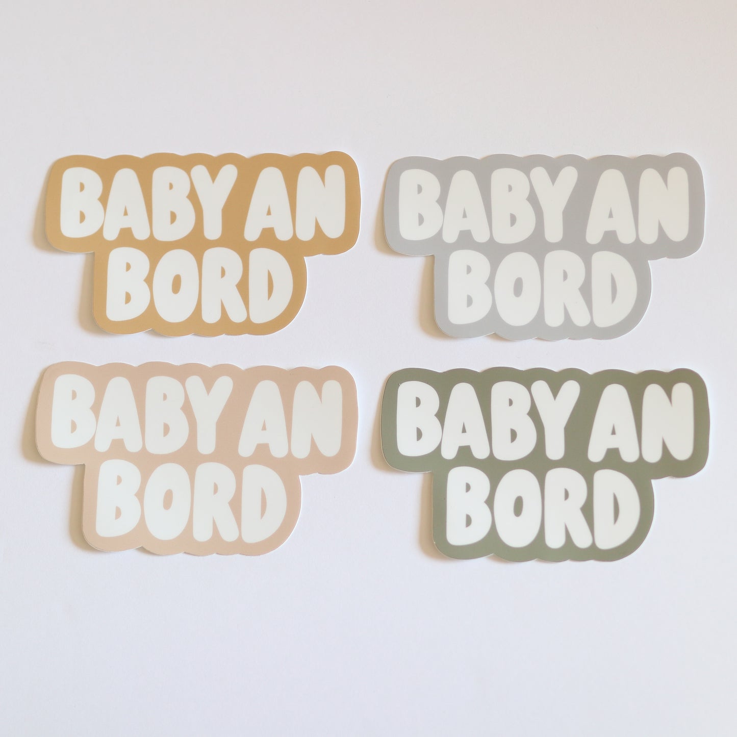 Baby an Bord (German Baby On Board Bumper Sticker)