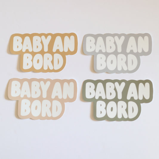 Baby an Bord (German Baby On Board Bumper Sticker)
