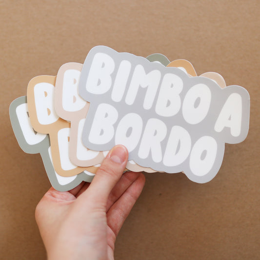Bimbo a Bordo (Italian Baby On Board Bumper Sticker)