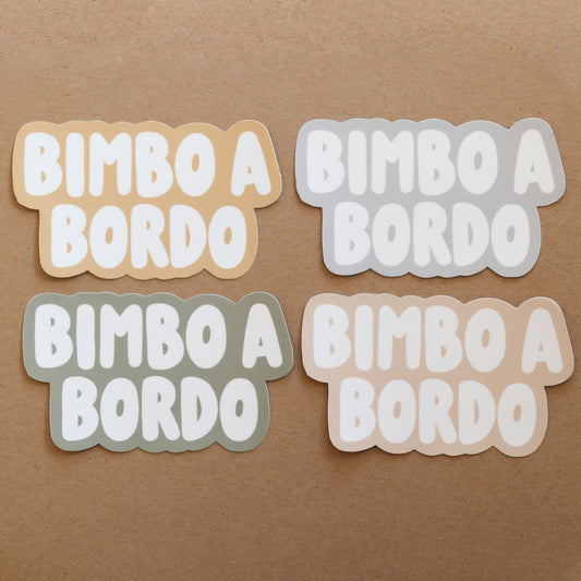 Bimbo a Bordo (Italian Baby On Board Bumper Sticker)