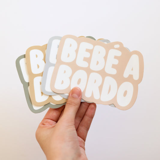 Bebé a bordo (Spanish Baby On Board Bumper Sticker)