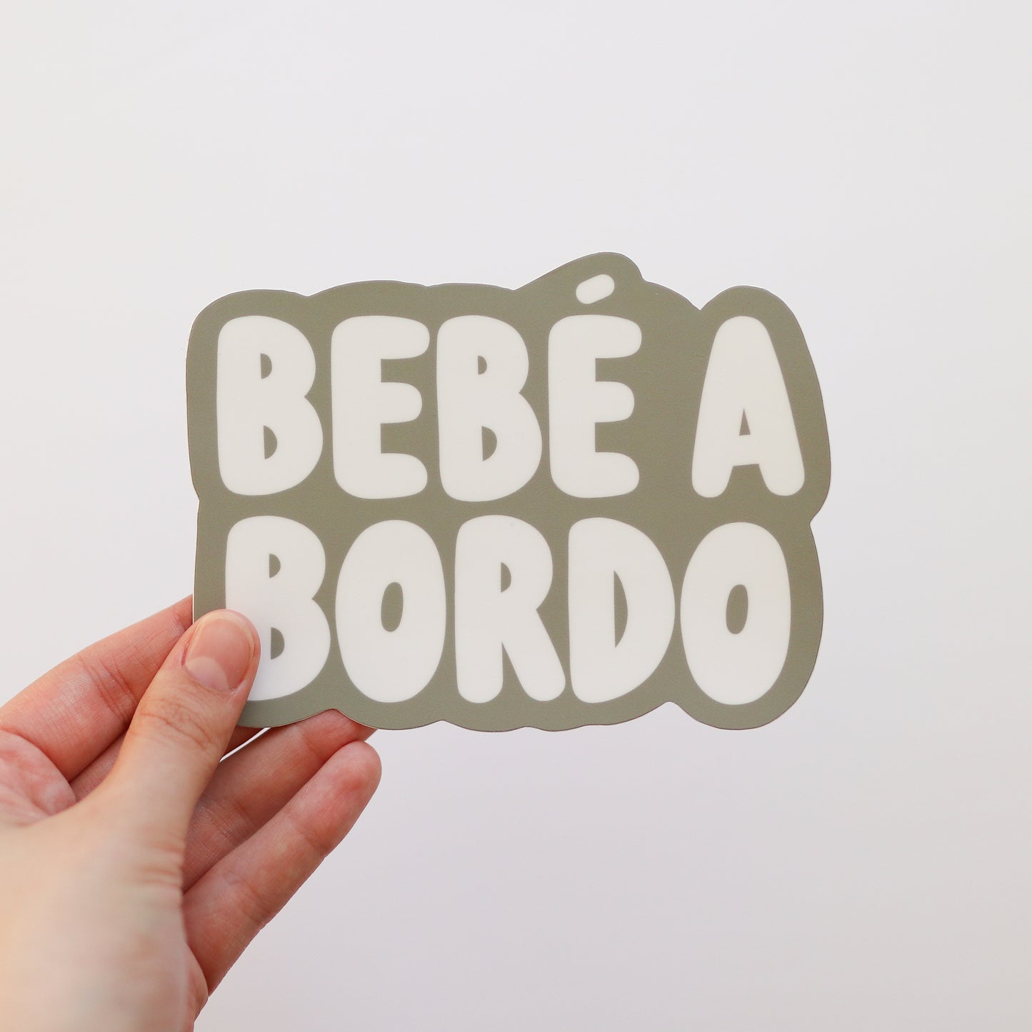 Bebé a bordo (Spanish Baby On Board Bumper Sticker)