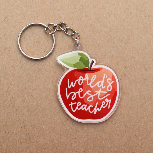 World's Best Teacher Acrylic Keychain