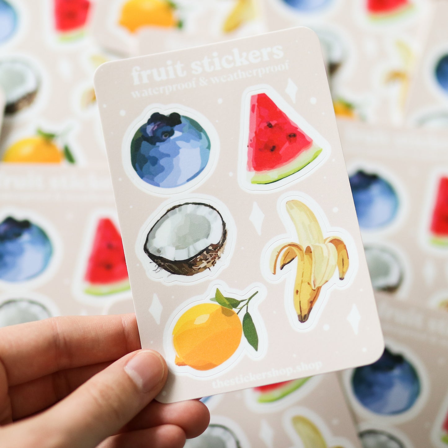 Mini Fruit Stickers