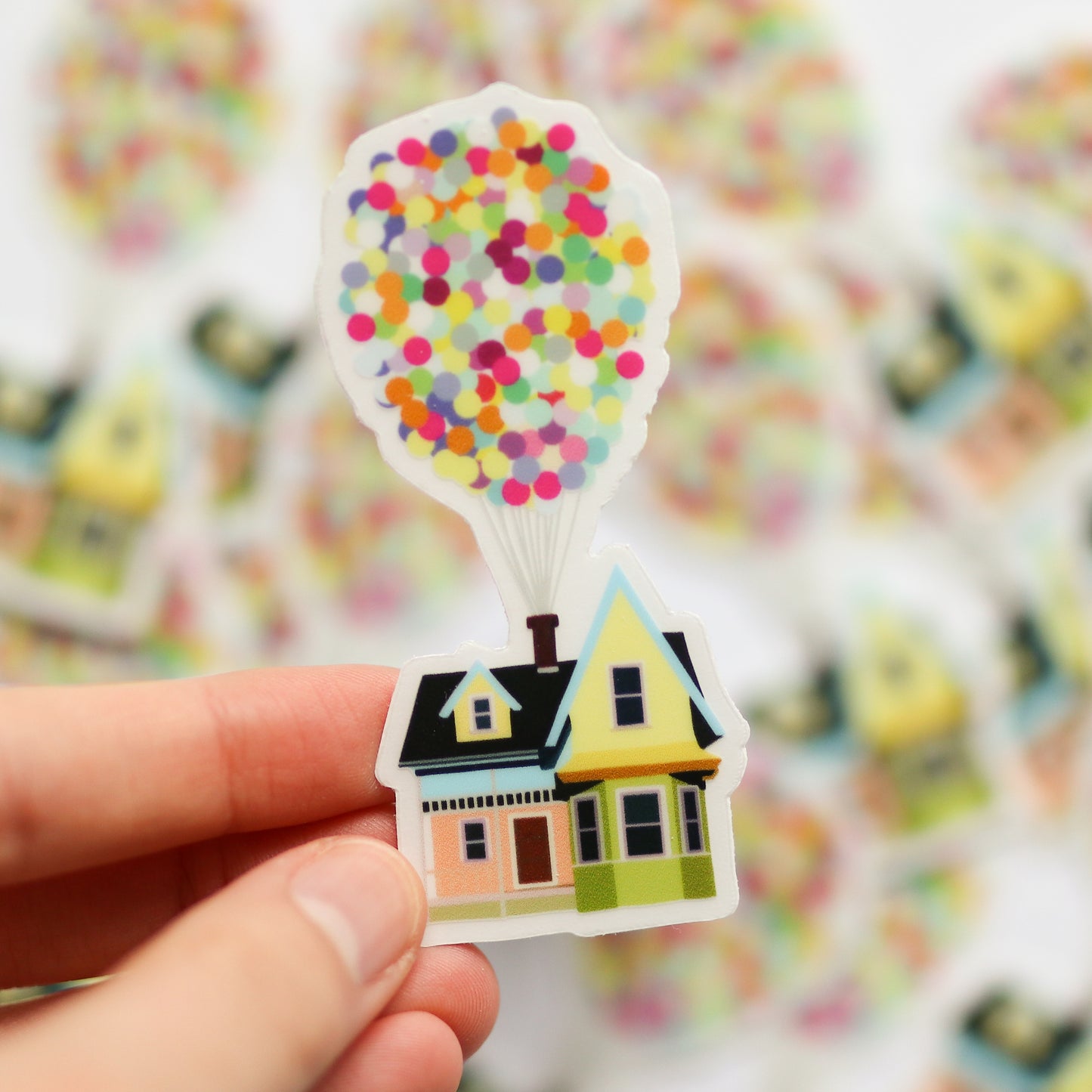 Balloon House Clear Sticker