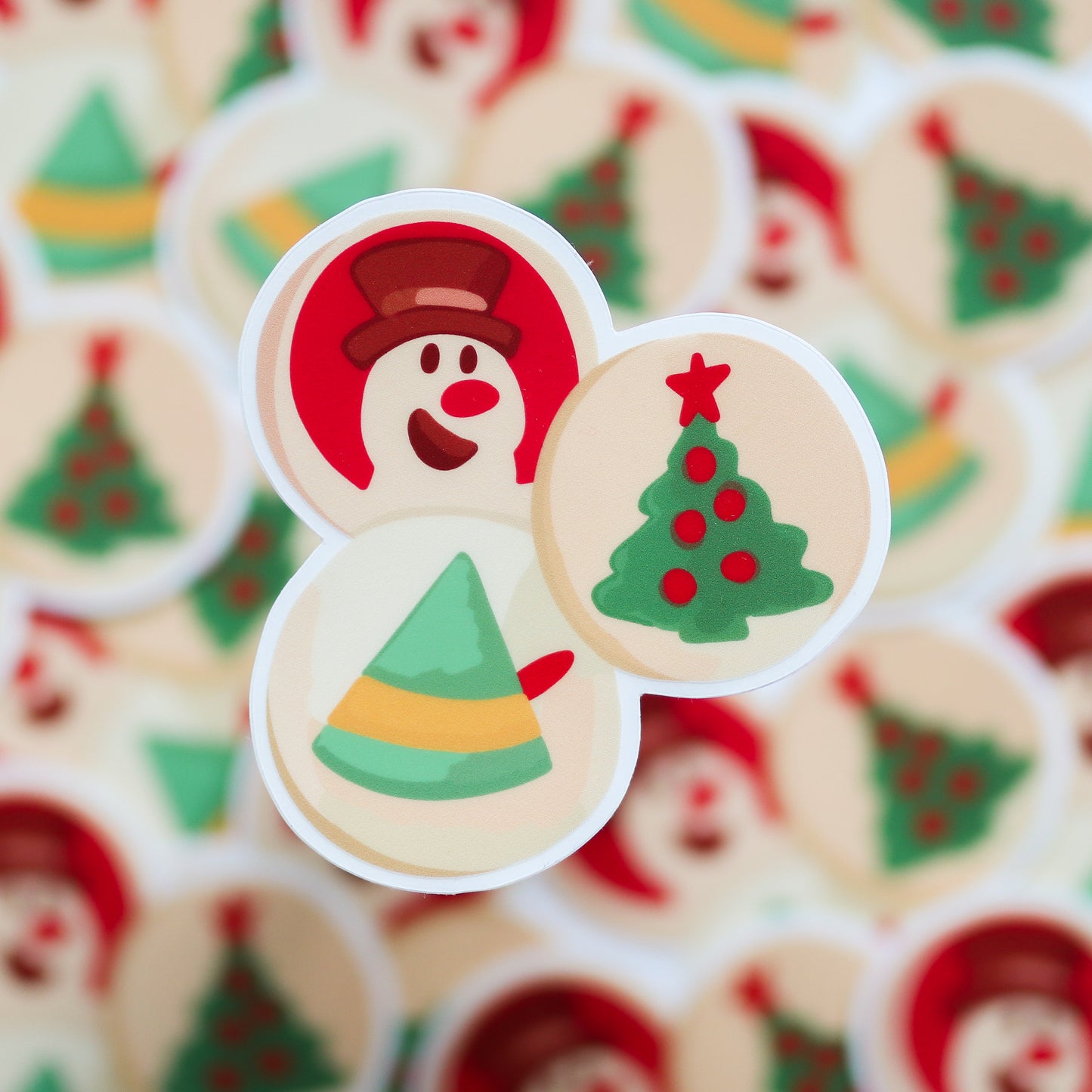 Christmas Sugar Cookies Clear Sticker