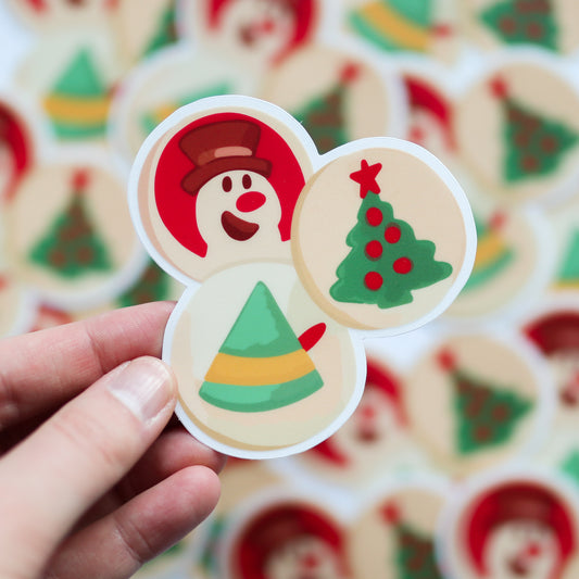 Christmas Sugar Cookies Clear Sticker
