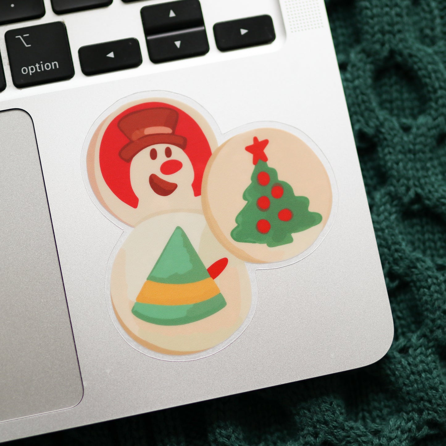 Christmas Sugar Cookies Clear Sticker