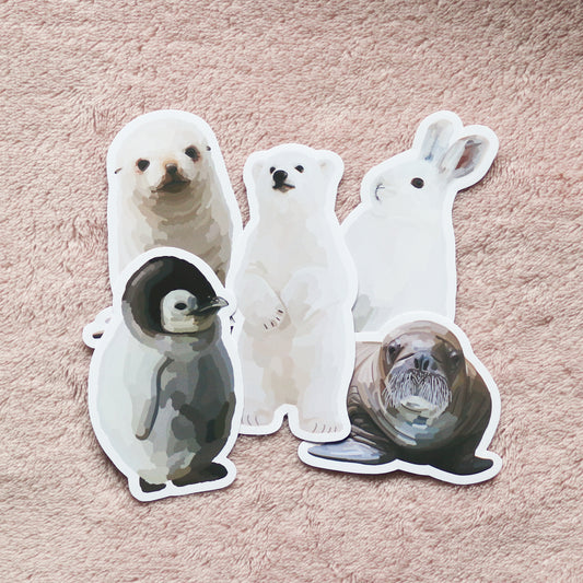 Winter Animals Sticker Bundle