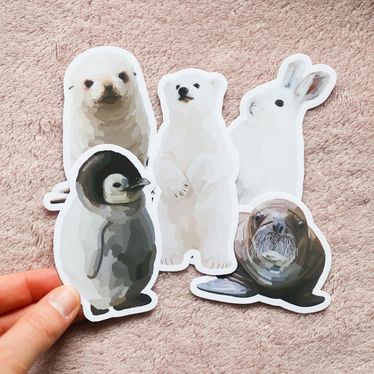 Winter Animals Sticker Bundle