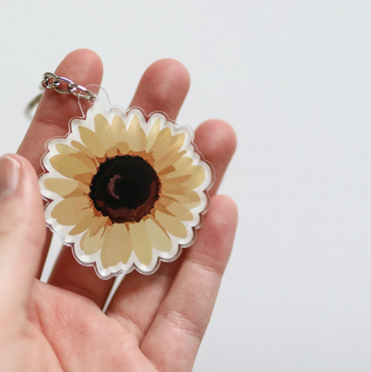 Sunflower Acrylic Keychain