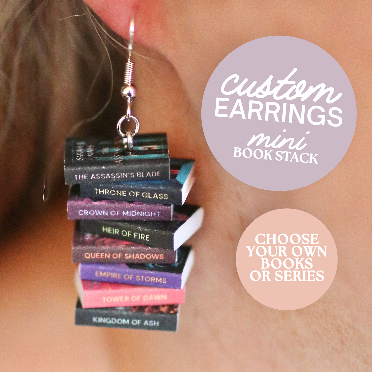 CUSTOM Bookish Earrings