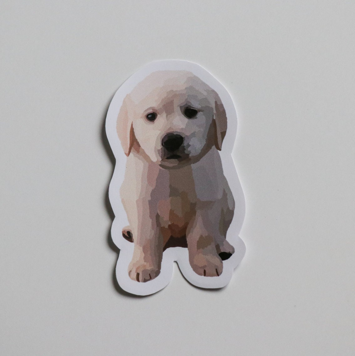 Golden Lab Puppy Sticker