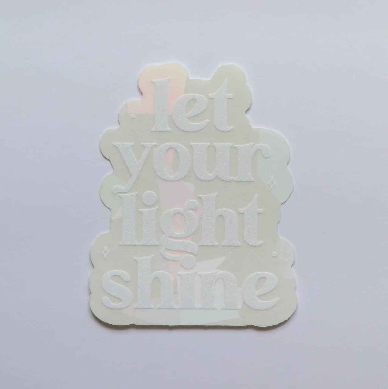 Let your Light Shine Suncatcher Sticker | Rainbow Making Prismatic Suncatcher Window Decals