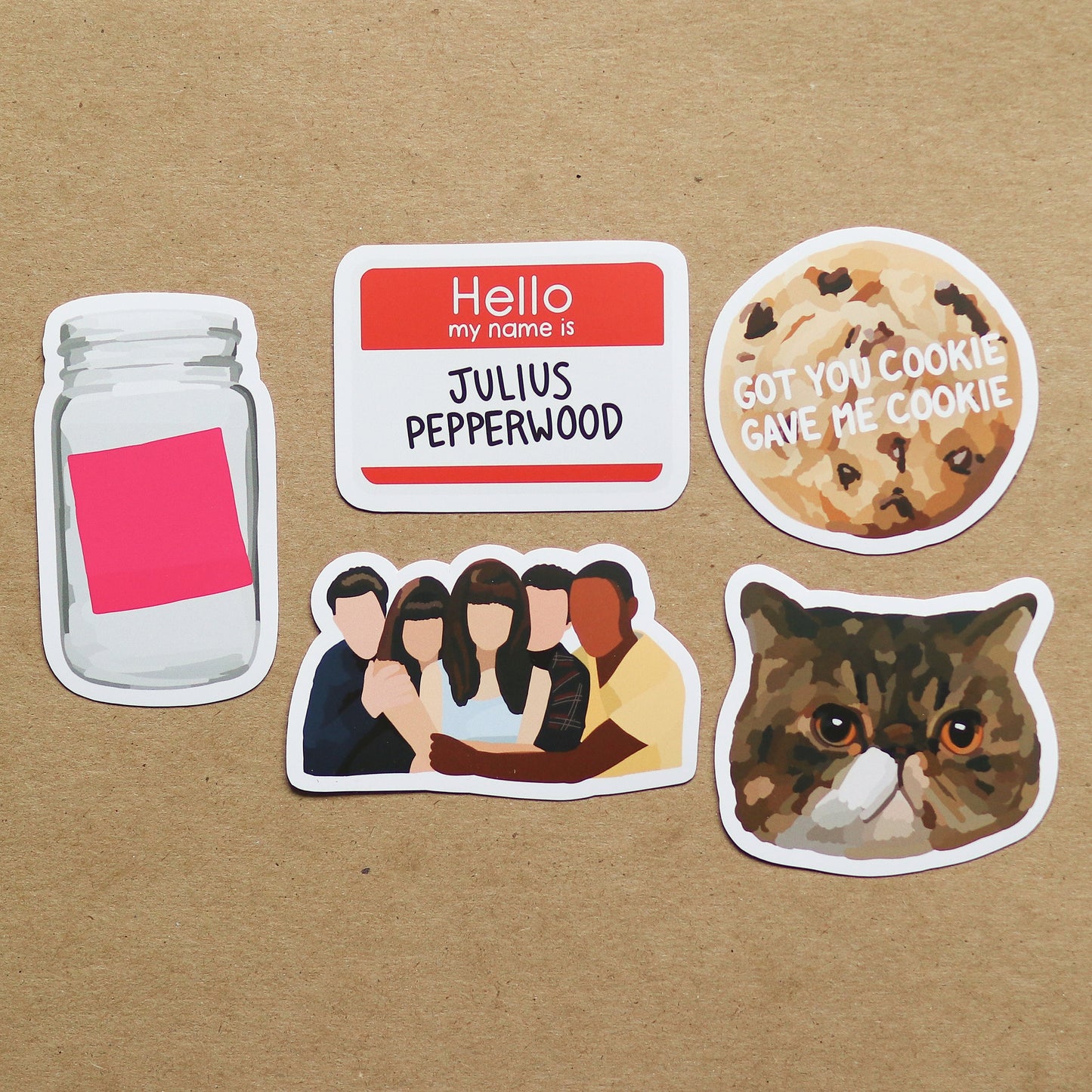TV SHOW Sticker Pack (Includes 5 stickers) | new, gift idea Laptop Decal, Notebook, Trendy Stickers, girl