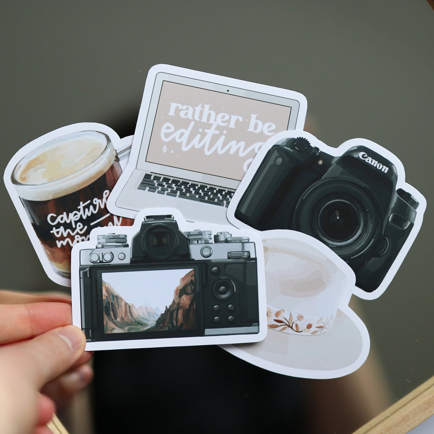 Photographer Sticker Pack (Includes 5 stickers) | Laptop Decal, Notebook, Trendy Stickers