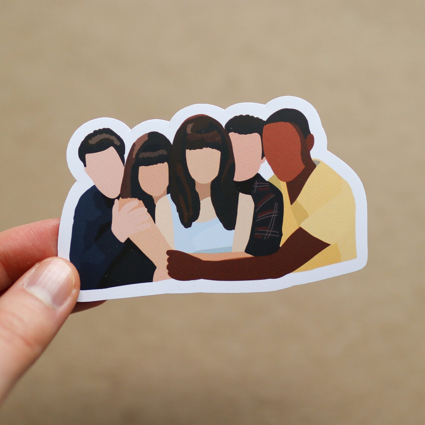 TV SHOW Sticker Pack (Includes 5 stickers) | new, gift idea Laptop Decal, Notebook, Trendy Stickers, girl