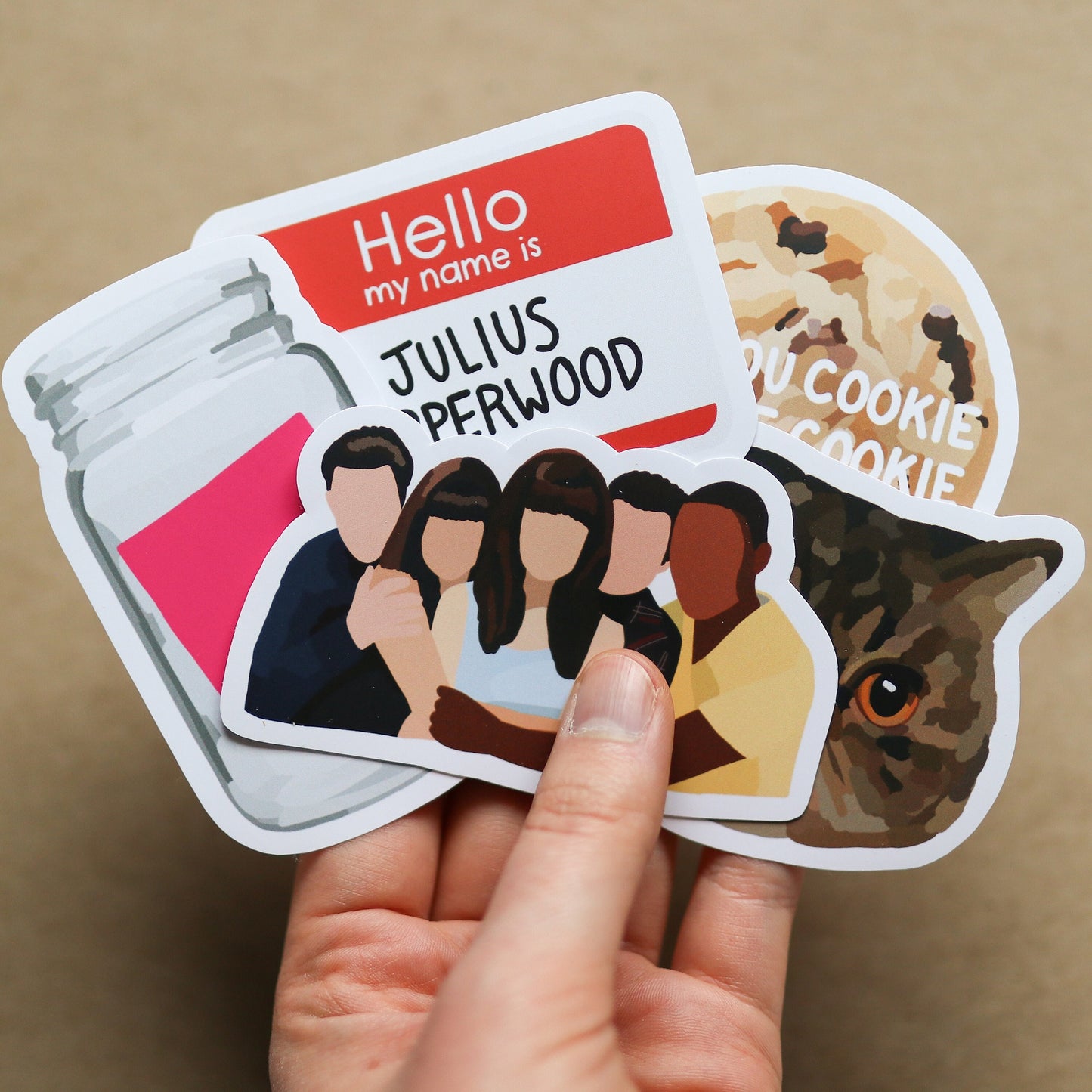 TV SHOW Sticker Pack (Includes 5 stickers) | new, gift idea Laptop Decal, Notebook, Trendy Stickers, girl