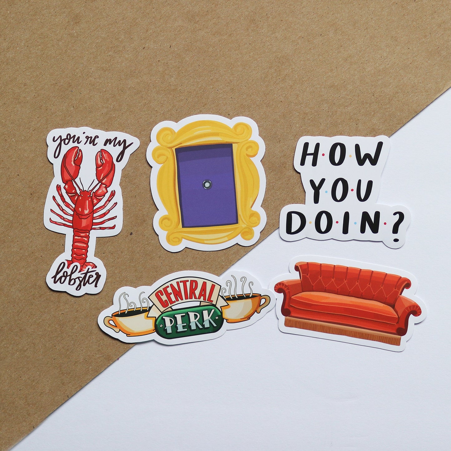 TV Show Inspired Sticker Pack (Includes 5 stickers) | Laptop Decal, Notebook, Trendy Stickers, Characters, TV