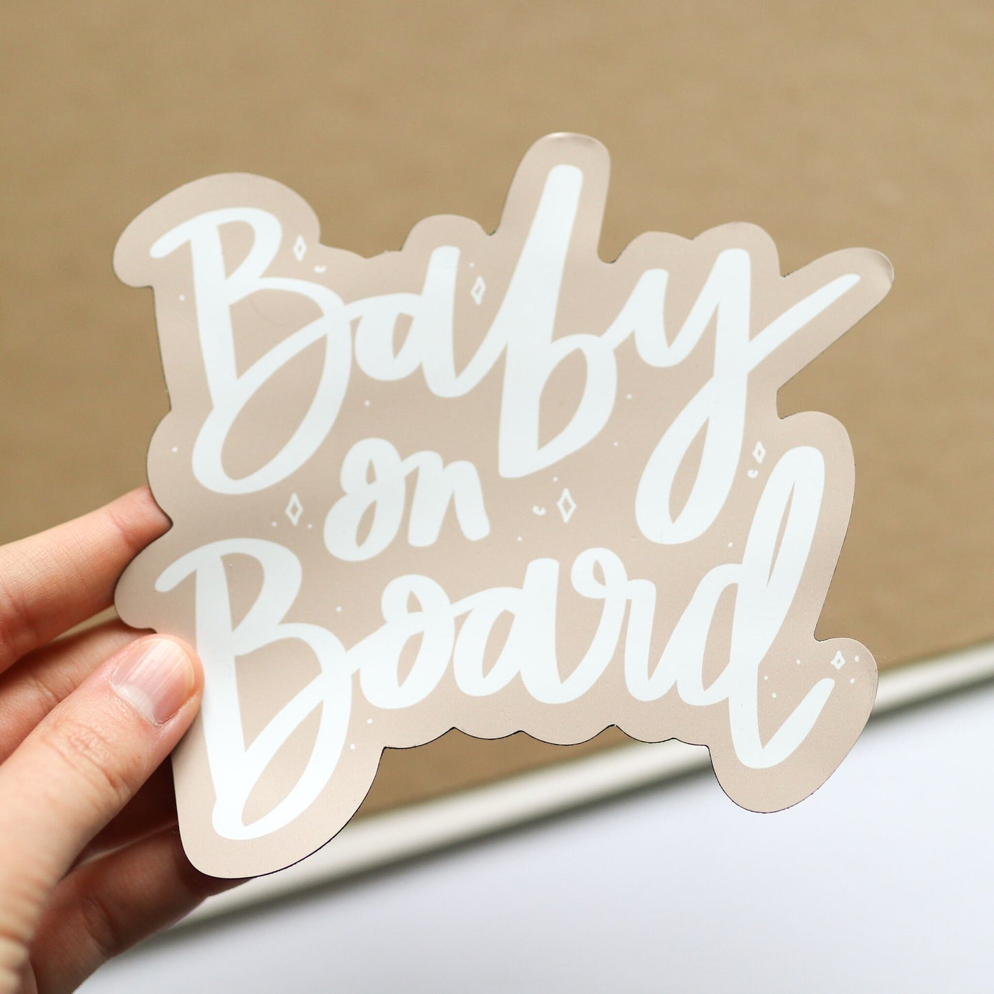 Baby on Board Car Bumper Magnet | gift idea Car Magnet Decal | Decorative Car Magnet | Car Decal 6" | New mom gifts magnets car decal mother
