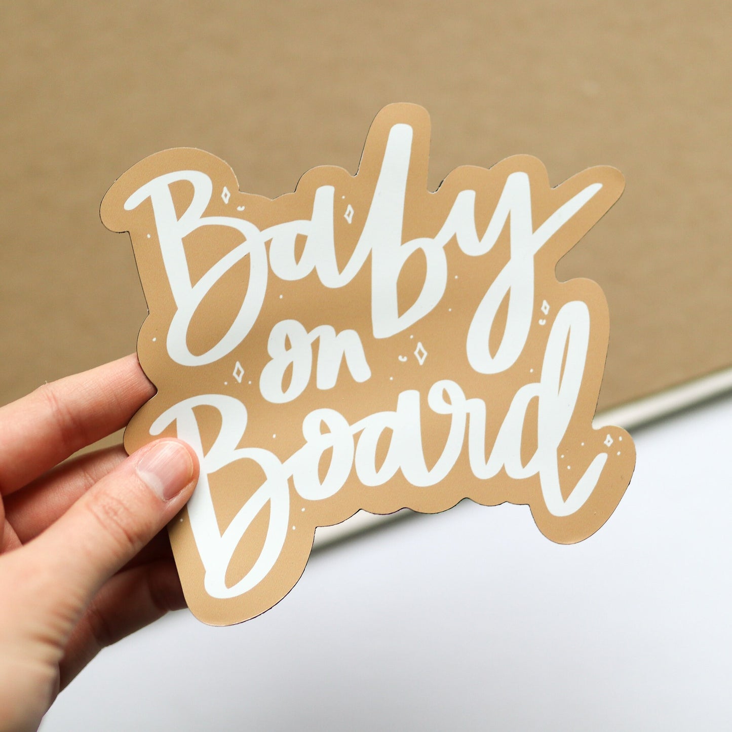 Baby on Board Car Bumper Magnet | gift idea Car Magnet Decal | Decorative Car Magnet | Car Decal 6" | New mom gifts magnets car decal mother